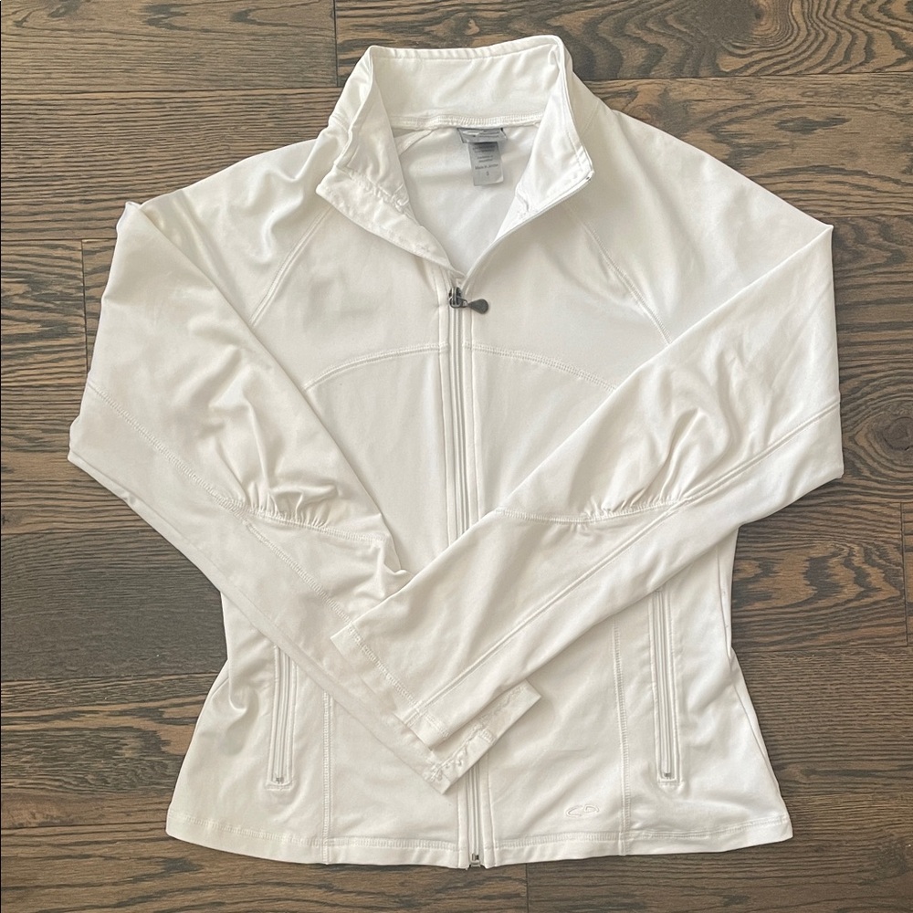 Vintage Champion Women's White Athletic Jacket